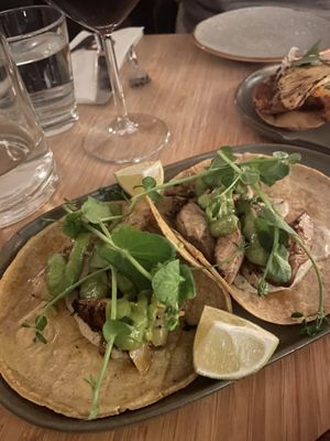 Artichoke Tacos  at Madre in Amsterdam