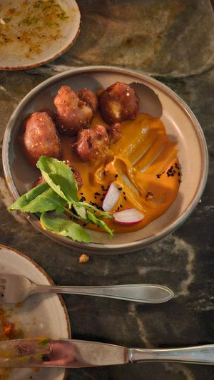 Realy amazing couliflower wings at Madre in Amsterdam