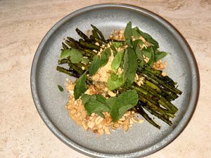 Chintextle Green Beans  at Madre in Amsterdam