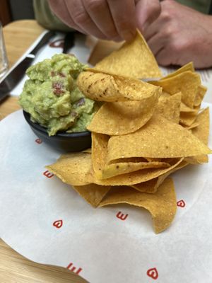 Guacamole and nachos  🌱   at Madre in Amsterdam