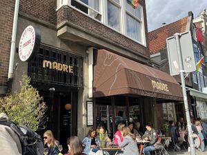 Outside  at Madre in Amsterdam