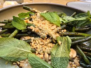 Green beans at Madre in Amsterdam