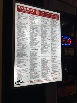   at Samrat Indian Restaurant in Amsterdam