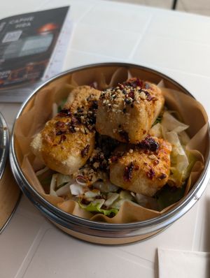 Fries tofu (missing some sauce, dip or moisture) at Caphe HOA 1 in Berlin