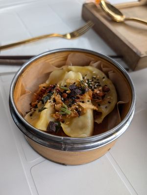 Gyozas (nothing special) at Caphe HOA 1 in Berlin