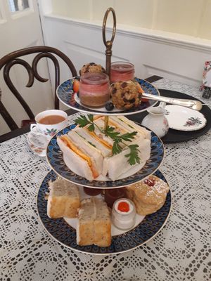 Vegan Afternoon Tea at The Tudor Rose Tearooms & Garden in Plymouth