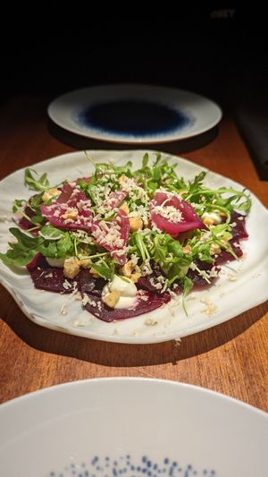 Beetroot carpaccio at Food Cellar in Reykjavik