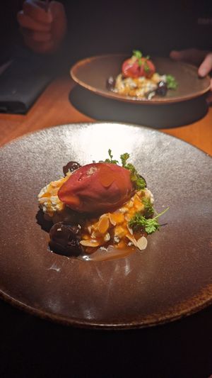 Rice pudding with cherries at Food Cellar in Reykjavik