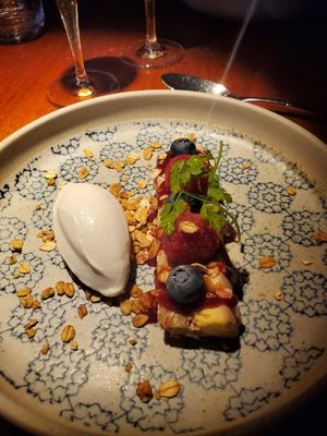 Dessert at Food Cellar in Reykjavik