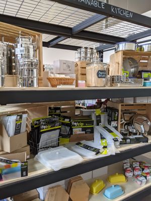 Products at Chickpeace Zero Waste Refillery in Kelowna