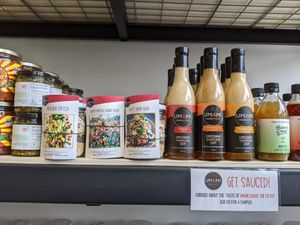 Local products at Chickpeace Zero Waste Refillery in Kelowna