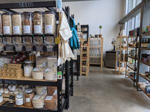 Products at Chickpeace Zero Waste Refillery in Kelowna