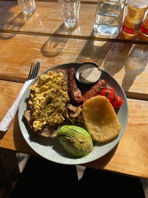 Vegan big breakfastt  at Stand By Me in Canberra