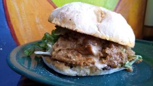 Pambazo de chicharron at Malas Hierbas - Maybe closed in Xalapa