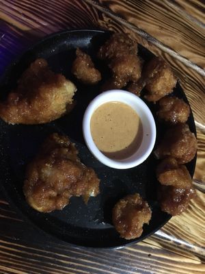 breaded cauliflower with chipotle sauce   at Malas Hierbas - Maybe closed in Xalapa