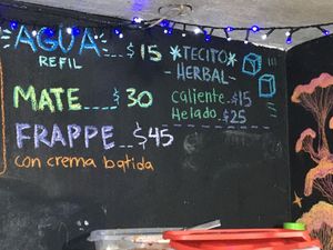 menú   at Malas Hierbas - Maybe closed in Xalapa