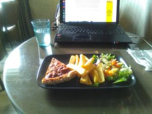 vegan flan  at Woodies in Paddock Wood