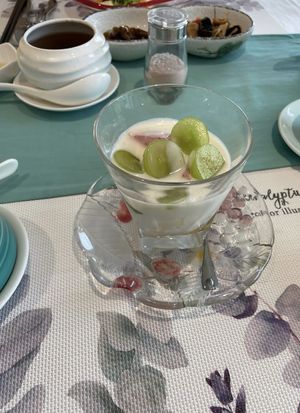 Vegan yogurt at Haiyuexuan Healthy Vegetarian Restaurant -  店海悦轩健康素食餐厅 in Zhongshan