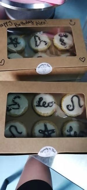Custom made vegan lemon cupcakes for my gf’s birthday- delivery at Bready or Not in Dongguan