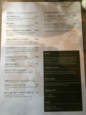 Menu 8-4-2022  at Kula in Rotterdam