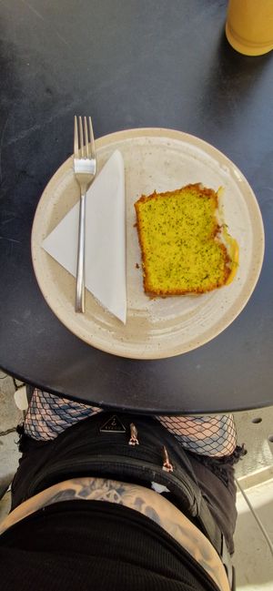 Lemon poppy cake at Fach Bistro in Bratislava