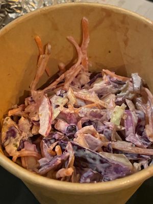 Vegan coleslaw at Turtle Bay in Birmingham