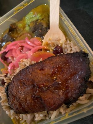 Amazing freshly cooked plantain at Turtle Bay in Birmingham