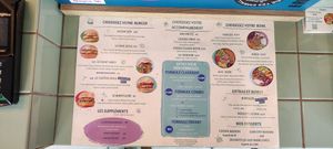 Menu at Theory in Levallois-perret