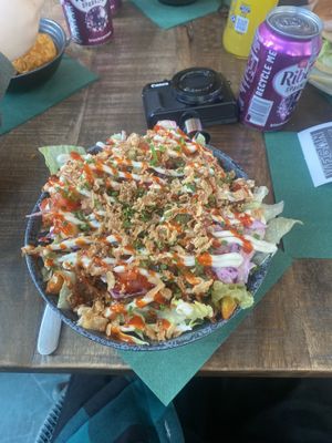 Dirty fries   at Vegan House in Chester