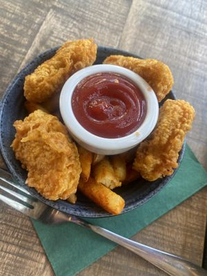 Kids nugget meal   at Vegan House in Chester