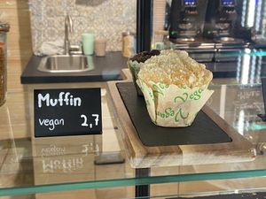Vegan muffin  at Café Bota in Tubingen