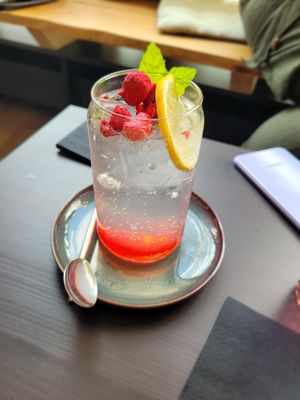 Raspberry Soda at Café Bota in Tubingen