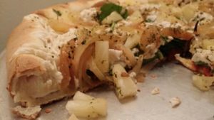 The Rainy Day with Stuffed Crust at Pi Vegan Pizzeria in Seattle