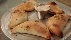 Calzone Poppers at Pi Vegan Pizzeria in Seattle