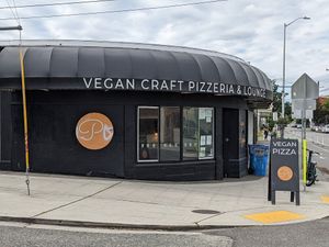 Entrance at Pi Vegan Pizzeria in Seattle