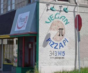 Outside at Pi Vegan Pizzeria in Seattle