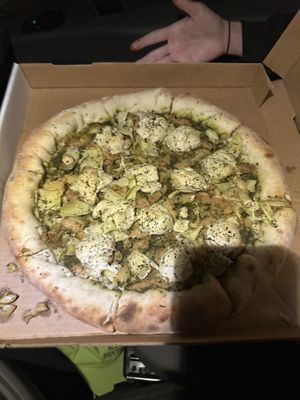 The stuffed crust was the only okay part.😡  at Pi Vegan Pizzeria in Seattle