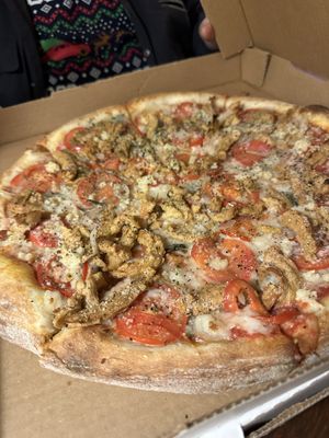 Chik’n parmesan  at Pi Vegan Pizzeria in Seattle