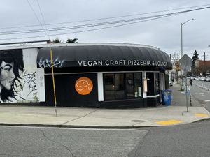 The exteriorr  at Pi Vegan Pizzeria in Seattle
