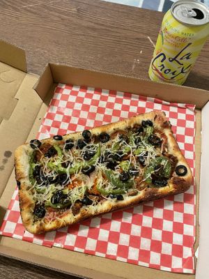 Supremely Vegan Personal Pan Pi 🍕🤤❤️  at Pi Vegan Pizzeria in Seattle