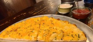 Cheezy garlic bread at Pi Vegan Pizzeria in Seattle