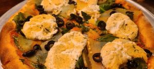 Sunrise with vegan ricotta at Pi Vegan Pizzeria in Seattle