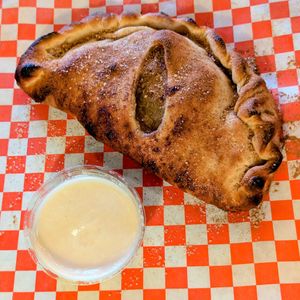 Apple Cinnamon Baked "Pi" Pocket at Pi Vegan Pizzeria in Seattle