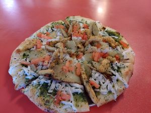 Pesto Pizza at Pi Vegan Pizzeria in Seattle