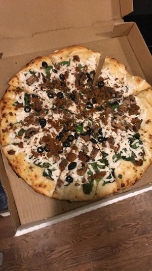 “Sausage” “pizza” - eating it was a spiritual experience for me at Pi Vegan Pizzeria in Seattle