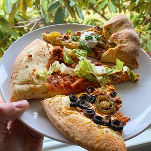 Yum! at Pi Vegan Pizzeria in Seattle