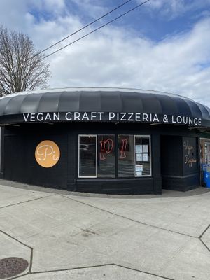 The exterior of the new relocation on Roosevelt.  at Pi Vegan Pizzeria in Seattle