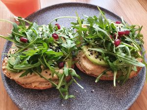 Avo toast at Share Sweet and Espresso Bar in Prague