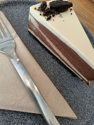 Oreo cheesecake at Share Sweet and Espresso Bar in Prague