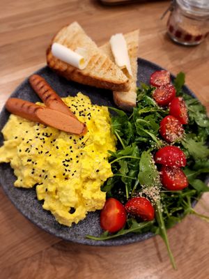 Tofu scramble! at Share Sweet and Espresso Bar in Prague